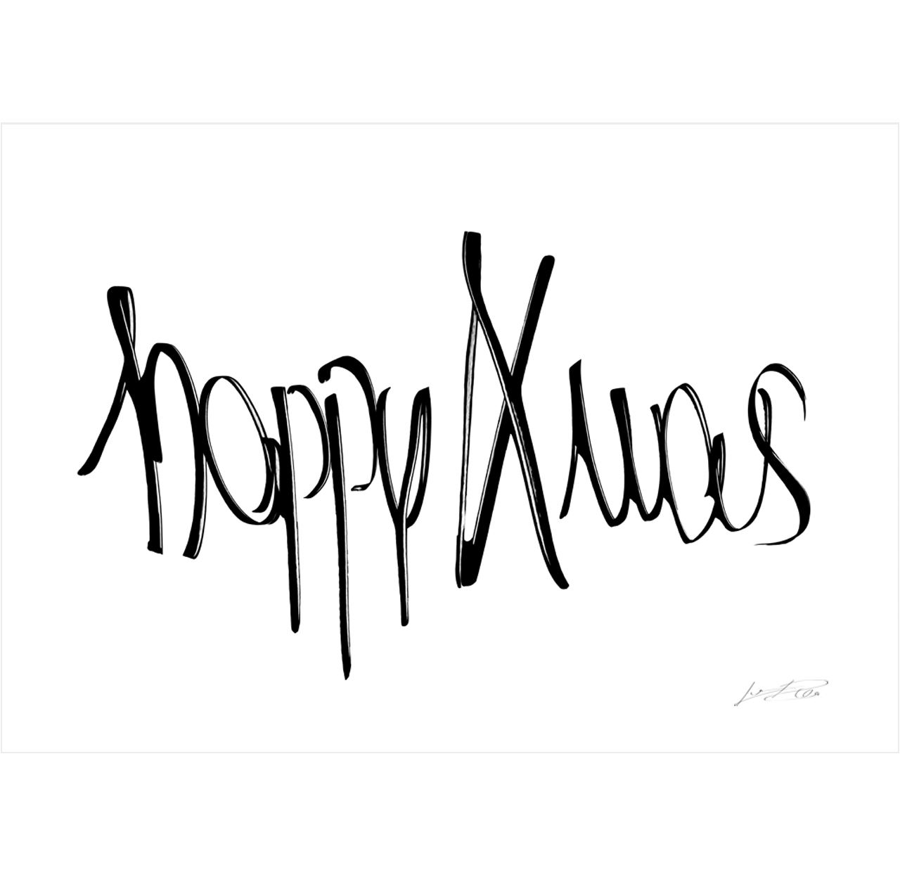 Vánoční plakát Happy Xmas